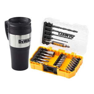 Bộ mũi vít và mũi khoan 25 chi tiết DeWALT DT70707-QZ kèm cốc giữ nhiệt
