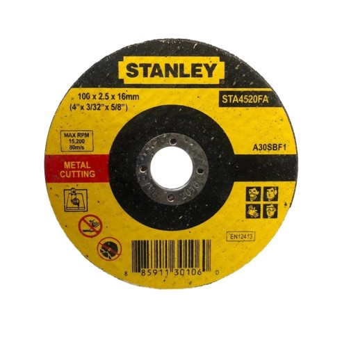 Đá cắt sắt 100x2.5x16mm Stanley STA4520FA
