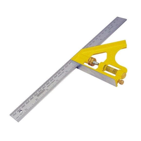 Thước eke thủy 12" cán thép Stanley 46-028