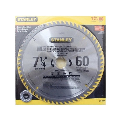 Lưỡi cưa gỗ 184mm X 60T Stanley 20-523