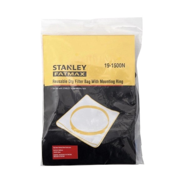 Lọc bụi và vòng giữ 19-1500N Stanley dùng cho máy hút bụi