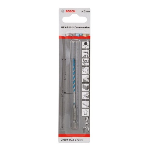 Mũi khoan đa năng chuôi lục giác 3mm Hex-9 Bosch 2607002773