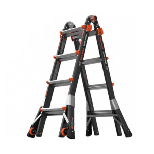 Thang nhôm USA rút chữ A có bánh xe Little Giant Dark Horse M17