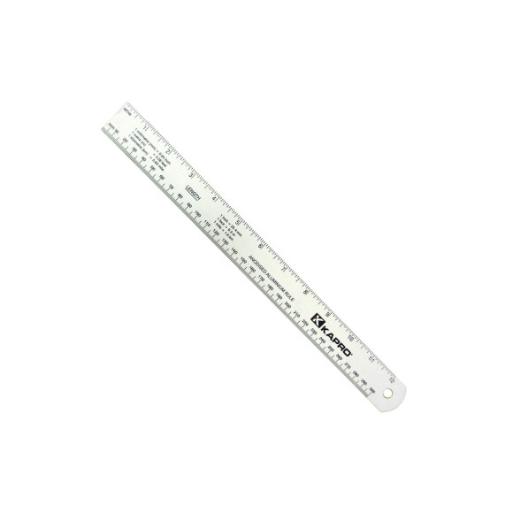 Thước lá Kapro bề mặt phủ chống chói 306-30cm